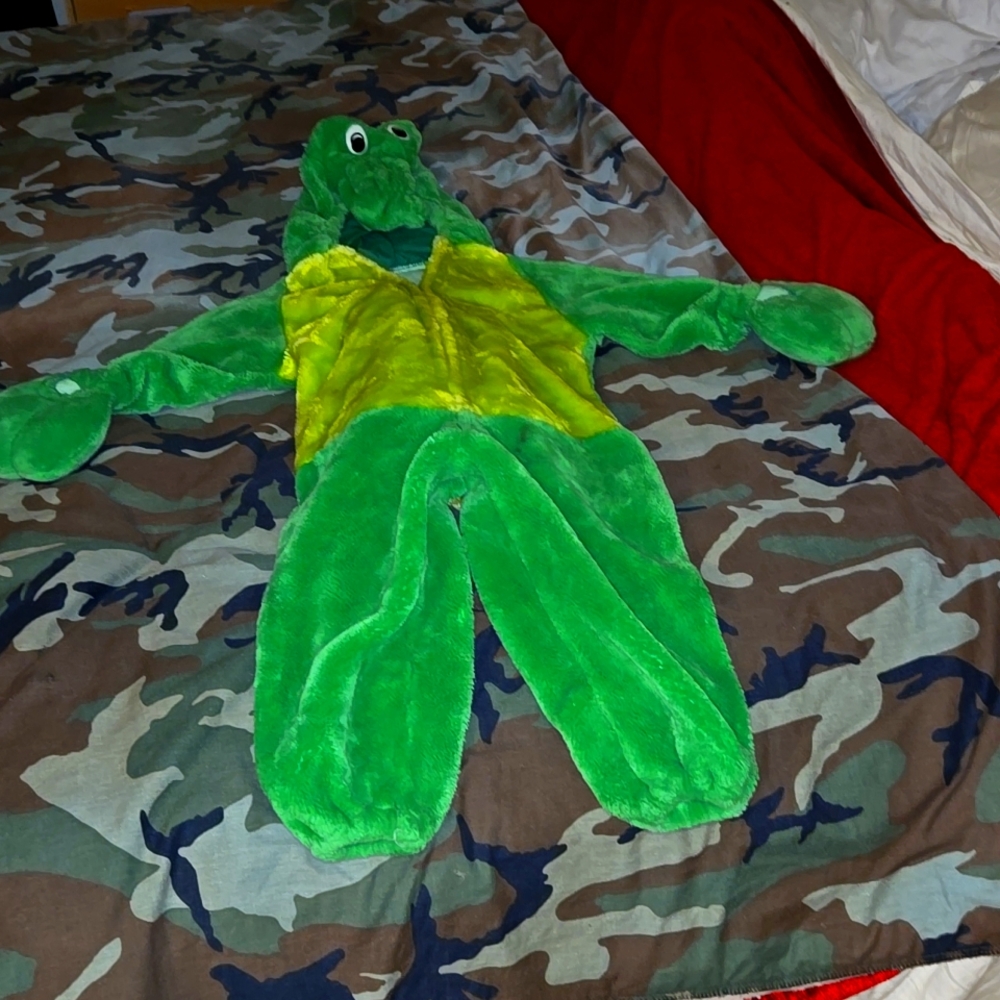 Alligator costume.